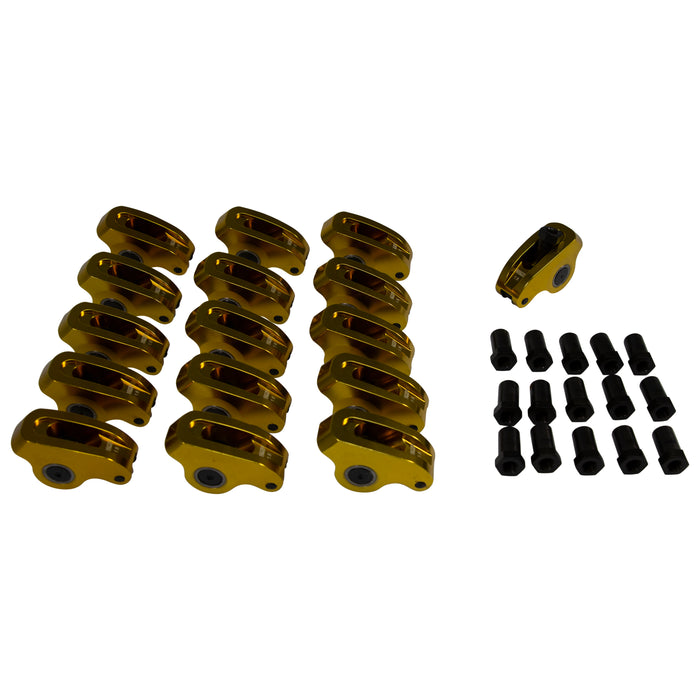 COMP Cams 19016-16 Ultra-Gold ARC Narrow Rockers w/ 1.6 Ratio for '88+ Chevrolet SBC w/ 3/8" Stud - Truck Part Superstore