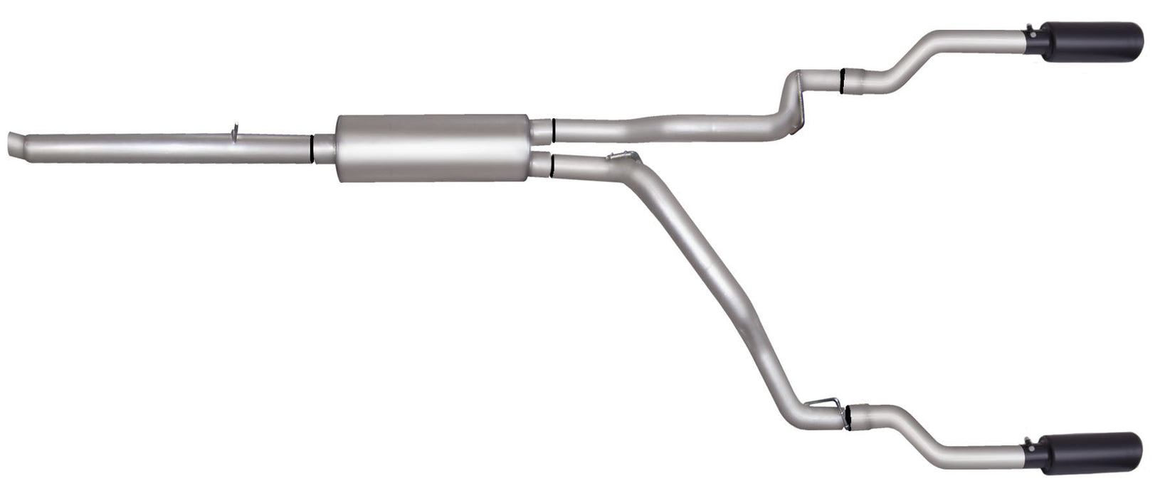 Gibson Performance Exhaust 66539B Black Elite Cat-Back Dual Split Exhaust System; Stainless - Truck Part Superstore