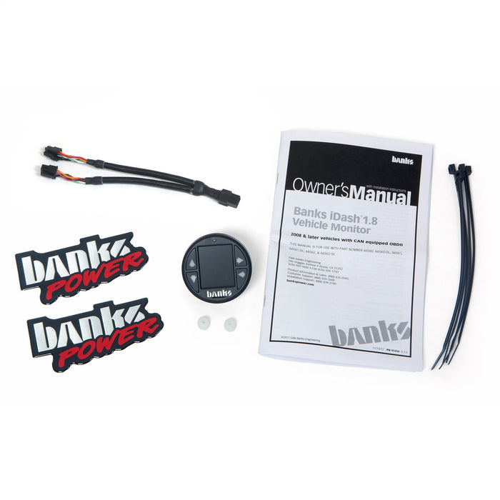Banks Power 66562 iDash 1.8 System; Universal CAN; Gauge Expansion Kit - Truck Part Superstore