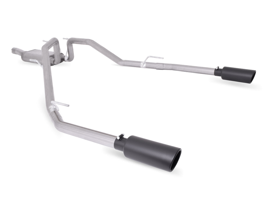 Gibson Performance Exhaust 66569B Black Elite Cat-Back Dual Split Exhaust System; Stainless - Truck Part Superstore