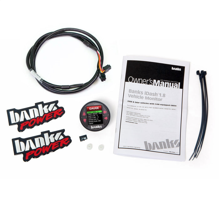 Banks Power 66569 Banks iDash 1.8 DataMonster; Universal CAN; For Use w/Banks Pedal Monster; - Truck Part Superstore