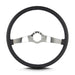 Lokar 66601 Lecarra Two Smooth Steering Wheel; Black; Polished Spokes; 15 in. Thin Grip; - Truck Part Superstore