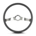 Lokar 66606 Lecarra Two Smooth Steering Wheel; Dark Grey; Polished Spokes; 15 in. Thin Grip; - Truck Part Superstore