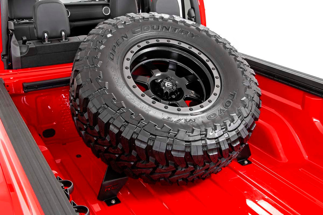 Rough Country 10544 Bed Mounted Tire Carrier 20 Jeep Gladiator Rough Country - Truck Part Superstore