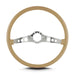 Lokar 66709 Lecarra SS Steering Wheel; Tan; Polished Spokes; 15 in. Thin Grip; - Truck Part Superstore
