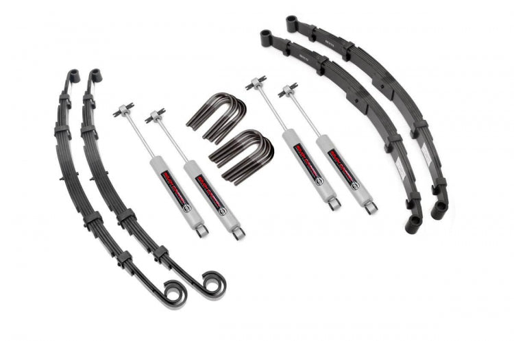 Rough Country 60030 2.5 Inch Jeep Suspension Lift Kit 55-68 Jeep CJ 5 59-68 CJ 6 Rough Country - Truck Part Superstore