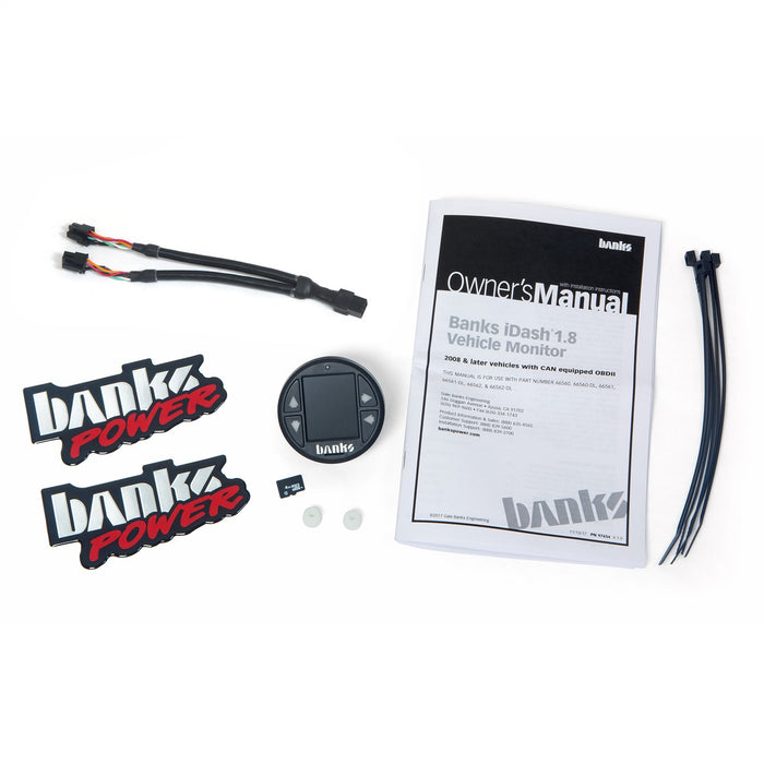 Banks Power 66762 iDash 1.8 DataMonster; Universal CAN; Gauge Expansion Kit - Truck Part Superstore