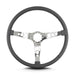Lokar 66806 Lecarra Hot Rod Steering Wheel; Dark Grey; Polished Spokes; 15 in. Thin Grip; - Truck Part Superstore