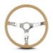 Lokar 66809 Lecarra Hot Rod Steering Wheel; Tan; Polished Spokes; 15 in. Thin Grip; - Truck Part Superstore