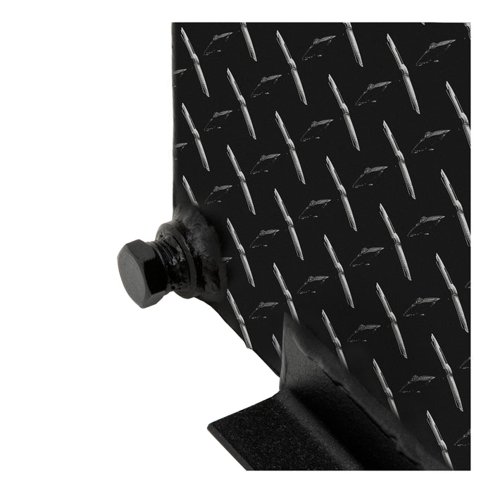 UWS TT-50-COMBO-BLK Gloss Black 50-Gallon Combo Aluminum Transfer Tank - Truck Part Superstore