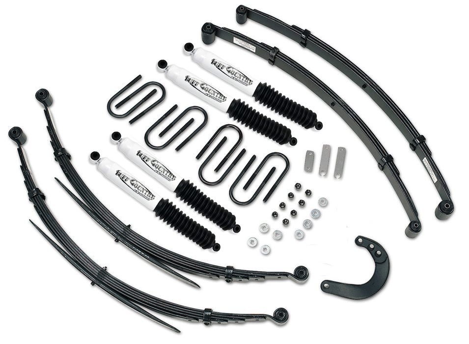 Tuff Country 16711KN 6 Inch Lift Kit 73-87 Chevy Truck/GMC Truck/Suburban/Blazer/Jimmy 1/2 Ton 4WD EZ-Ride w/ SX8000 Shocks Fits Models w/52 Inch long Rear Springs Tuff Country - Truck Part Superstore
