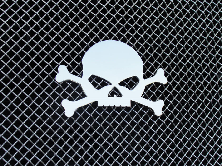 T-Rex Grilles 6700040 X-Metal Series Man-O-War Grille Badge; Stainless Steel; Polished; 1 Pc; Bolt-On; - Truck Part Superstore