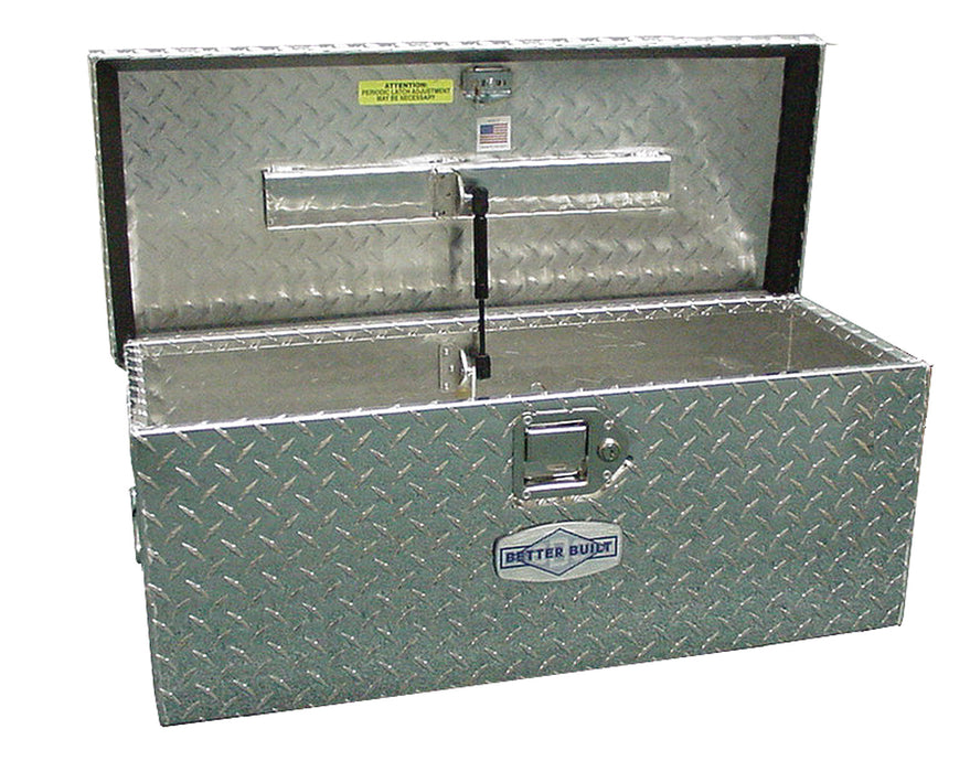 Better Built 67011386 ATV Tool Box; L 20 in. x W 12 in. x H 9.5 in.; Brite Aluminum; - Truck Part Superstore