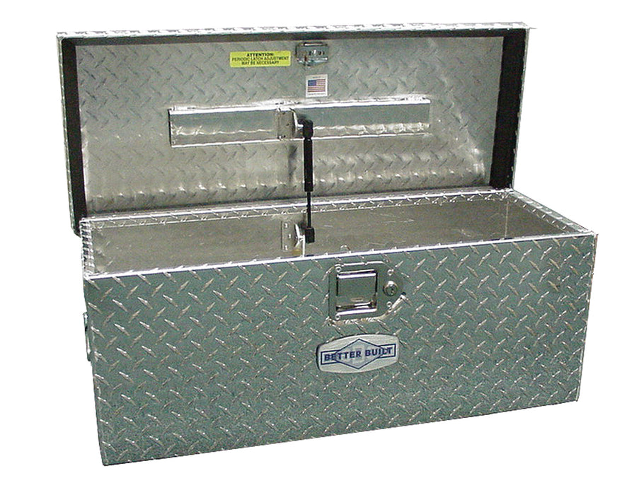 Better Built 67011387 ATV Tool Box; L 30 in. x W 12 in. x H 11 in.; Brite Aluminum; - Truck Part Superstore
