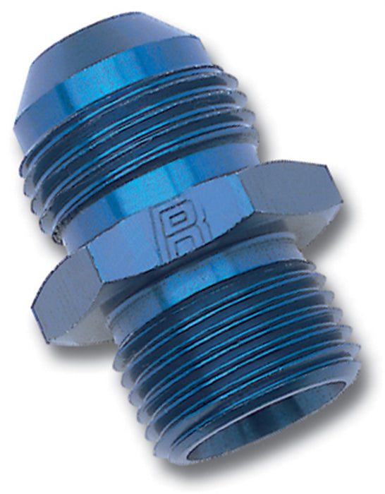 Russell 670140 Flare To Metric Adapter Fitting; Blue; -16AN; 30mm x 1.5; - Truck Part Superstore