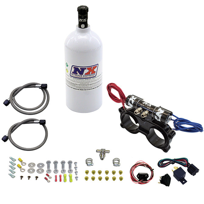 Nitrous Express 67015-2.5P Nitrous Plate System for Honda Talon; 2.5lb Bottle - Truck Part Superstore