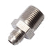 Russell 670151 Straight Flare To Pipe Adapter Fitting; Endura; -6AN; 1/2 in. Pipe Size; - Truck Part Superstore