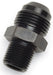 Russell 670153 Straight Flare To Pipe Adapter Fitting; Black Anodized; -6AN; 1/2 in. Pipe Size; - Truck Part Superstore