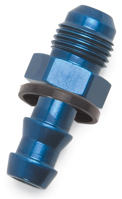 Russell 670320 Barb To Male AN Adapter Fitting; Male -10AN x 5/8 in. Barb; Straight; Blue; - Truck Part Superstore