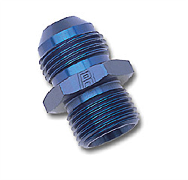 Russell 670510 Flare To Metric Adapter Fitting; Blue; -6AN; 12mm x 1.5; - Truck Part Superstore
