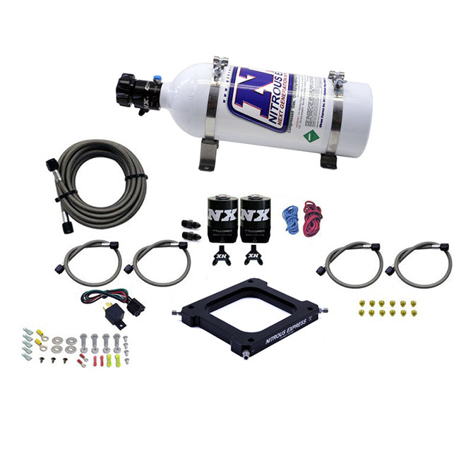 Nitrous Express 67070-05 Assassin Nitrous Plate System; 4500 Flange; 50-300 HP; Incl. 5 lb. Bottle; - Truck Part Superstore