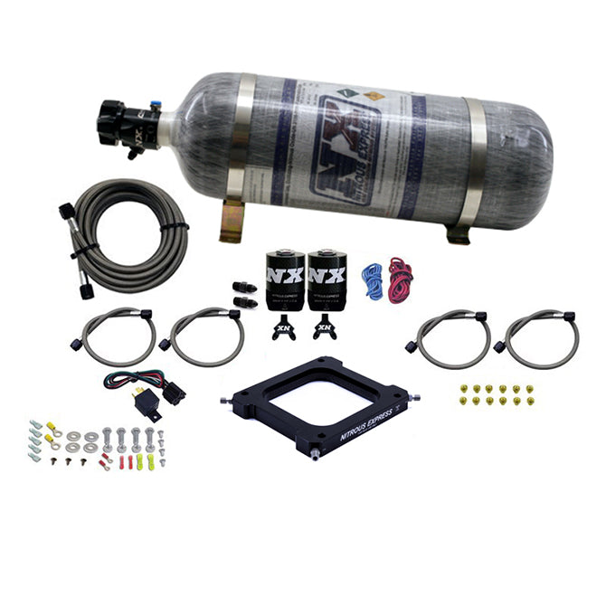 Nitrous Express 67070-12 Assassin Nitrous Plate System; 4500 Flange; 50-300 HP; Incl. 12 lb. Bottle; - Truck Part Superstore