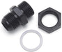 Russell 670860 Fuel Cell Bulkhead; Black; -8AN; Incl. PTFE Sealing Washer And Jam Nut; - Truck Part Superstore