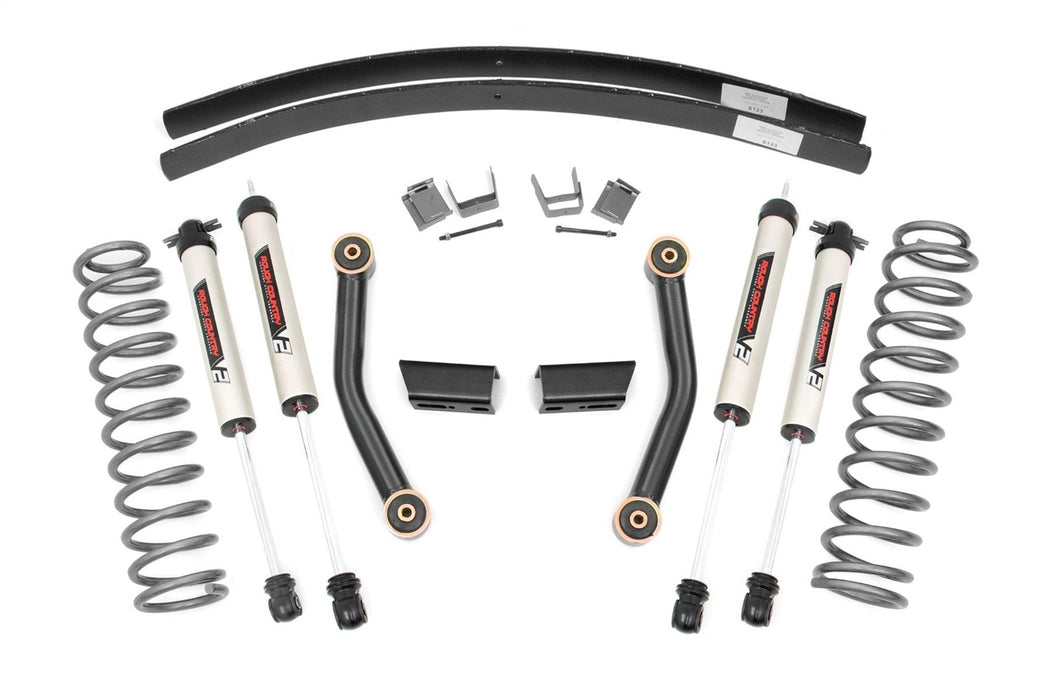 Rough Country 670X70 Jeep Cherokee XJ 3 Inch Series II Suspension Lift Kit W/V2 Shocks Add-A-Leaf For 84-01 Jeep Cherokee XJ Rough Country - Truck Part Superstore