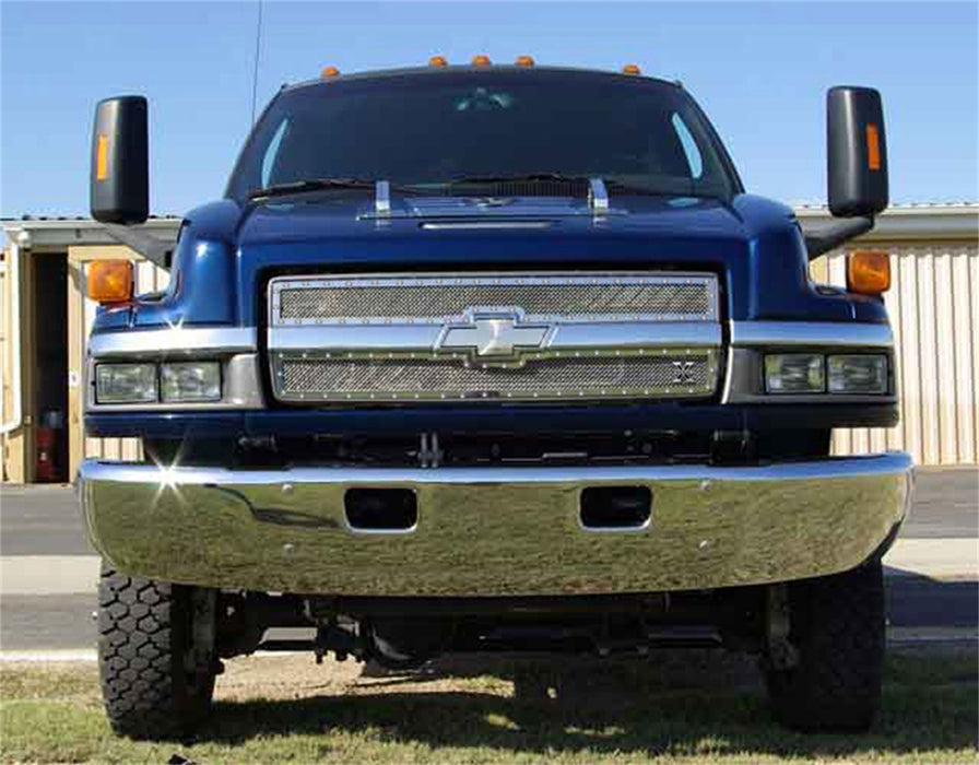T-Rex Grilles 6710830 X-Metal Series Studded Mesh Grille; 2 pc.; [Available While Supplies Last]; - Truck Part Superstore