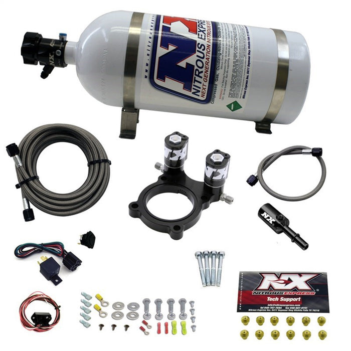 Nitrous Express 67200-5.0P NITROUS PLATE SYSTEM FOR CAN AM MAVERICK W/5.0LB BOTTLE - Truck Part Superstore