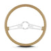 Lokar 67209 Lecarra Teardrop Steering Wheel; Tan; 2 Brushed Spokes; 15 in. Thin Grip; - Truck Part Superstore