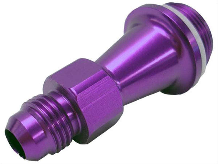 Quick Fuel Technology BR-67241 Brawler® Fuel Inlet Fitting; 6AN Inlet; 7/8 in.-20 Outlet; Aluminum; Purple; - Truck Part Superstore