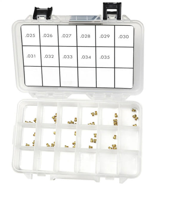 Quick Fuel Technology BR-67245 Brawler® Air Bleed Assortment Kit; 0.025-0.035 in. Assortment; Brass; - Truck Part Superstore