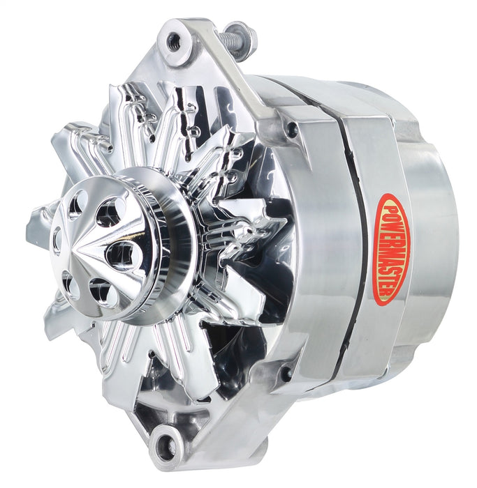 Powermaster Performance 67293-367 Alternator; 12si; 150 Amp; 100 Idle; 1V Pulley; Cone; Polished; - Truck Part Superstore
