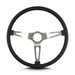 Lokar 67301 Lecarra Teardrop Steering Wheel; Black; 3 Brushed Spokes; 15 in. Thin Grip; - Truck Part Superstore