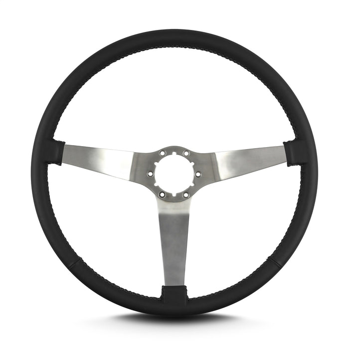 Lokar 67401 Lecarra Vette 3 Steering Wheel; Black; Brushed Spokes; 15 in. Thin Grip; - Truck Part Superstore