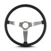 Lokar 67401 Lecarra Vette 3 Steering Wheel; Black; Brushed Spokes; 15 in. Thin Grip; - Truck Part Superstore