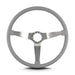 Lokar 67407 Lecarra Vette 3 Steering Wheel; Light Grey; Brushed Spokes; 15 in. Thin Grip; - Truck Part Superstore