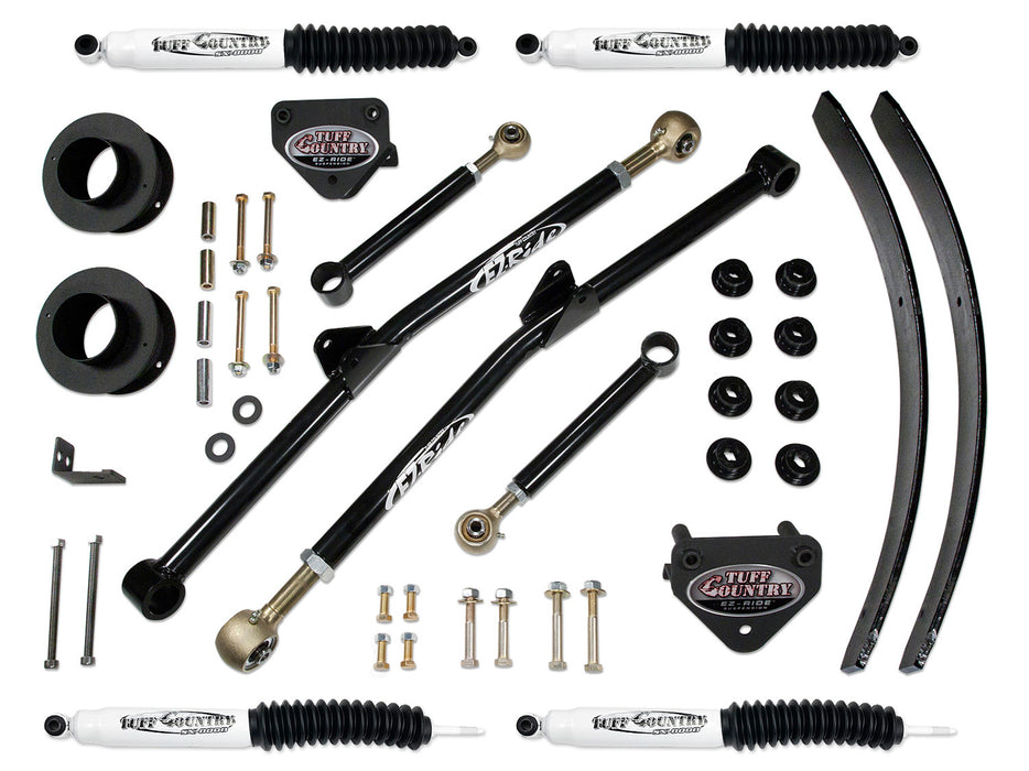 Tuff Country 33916KN 3 Inch Long Arm Lift Kit 99-01 Dodge Ram 1500 w/ SX8000 Shocks Fits Vehicles Built April 1 1999 and later Tuff Country - Truck Part Superstore