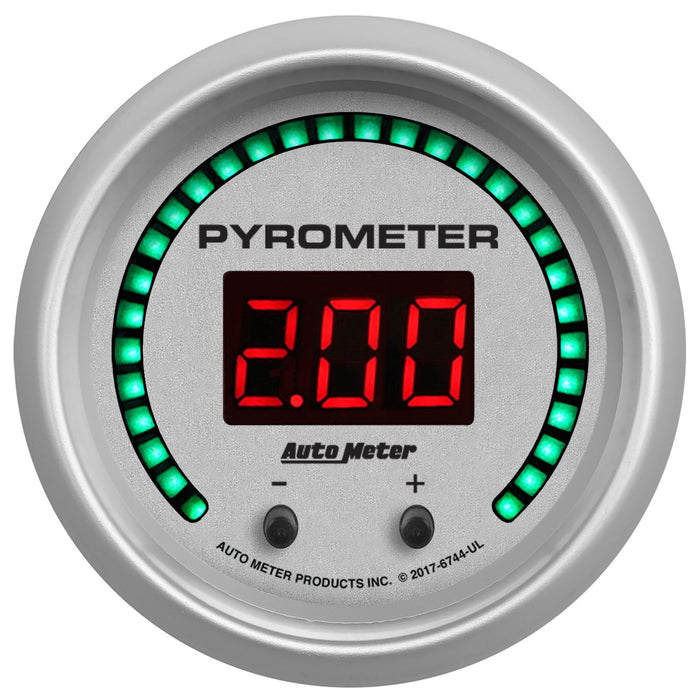 AutoMeter 6744-UL GAUGE; PYROMETER; 2 1/16in.; TWO CHANNEL; SELECTABLE; ULTRA-LITE ELITE DIGITAL - Truck Part Superstore