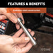 CURT 23517 1/2in. Hitch Lock with 5/8in. Adapter (1-1/4in. or 2in. Receiver; Barbell; Stain - Truck Part Superstore