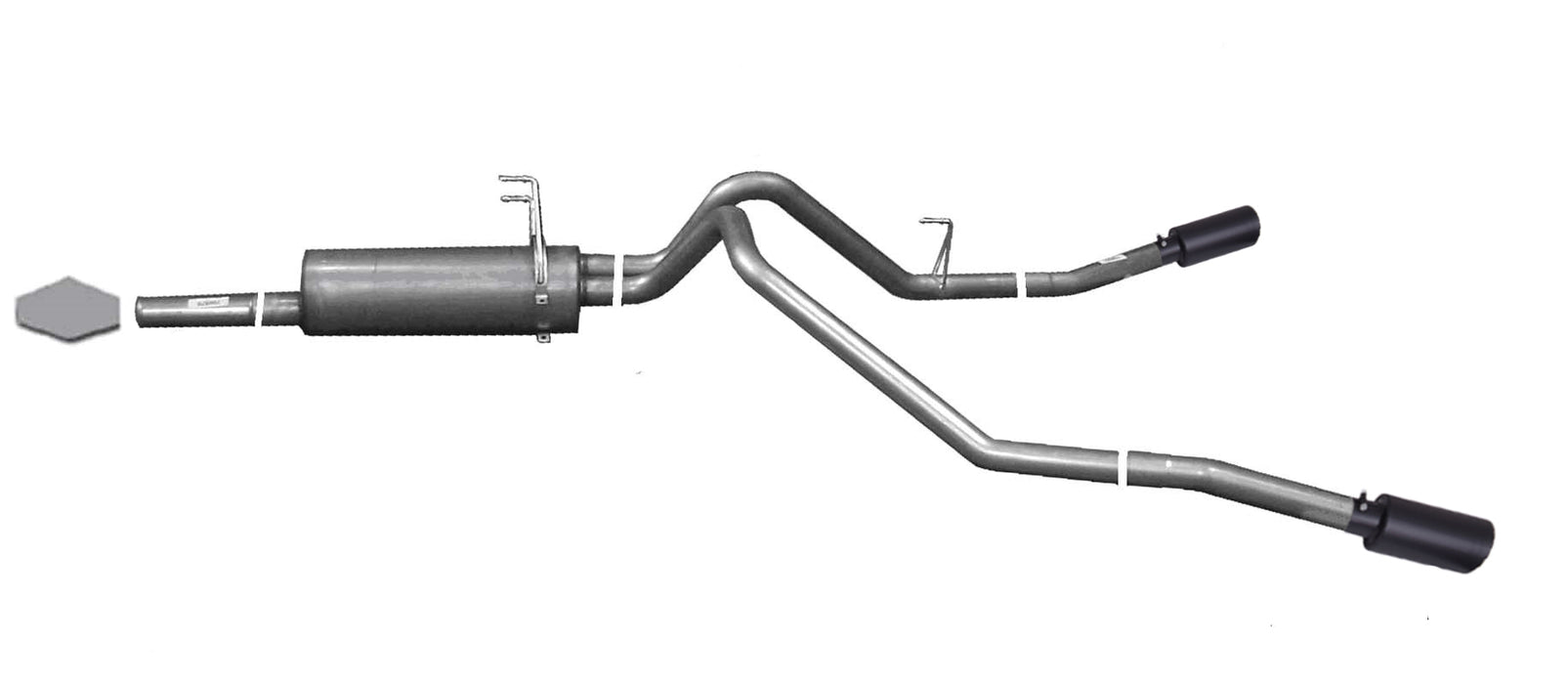 Gibson Performance Exhaust 67500B Black Elite Cat-Back Dual Extreme Exhaust System; Stainless - Truck Part Superstore