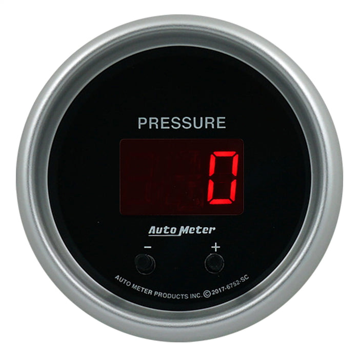 AutoMeter 6752-SC GAUGE; PRESSURE; 2 1/16in.; TWO CHANNEL; SELECTABLE; SPORT-COMP ELITE DIGITAL - Truck Part Superstore