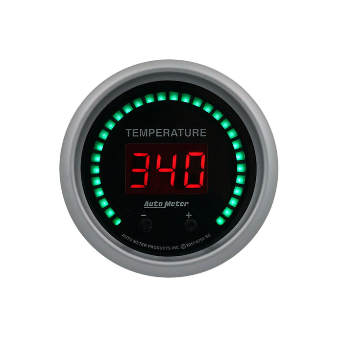 AutoMeter 6754-SC GAUGE; FLUID TEMPERATURE; 2 1/16in.; 2 CHAN; SELECTABLE; SPORT-COMP ELITE DIGITA - Truck Part Superstore