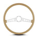 Lokar 67709 Lecarra SS Steering Wheel; Tan; Brushed Spokes; 15 in. Thin Grip; - Truck Part Superstore