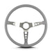 Lokar 67807 Lecarra Hot Rod Steering Wheel; Light Grey; Brushed Spokes; 15 in. Thin Grip; - Truck Part Superstore