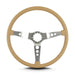 Lokar 67809 Lecarra Hot Rod Steering Wheel; Tan; Brushed Spokes; 15 in. Thin Grip; - Truck Part Superstore