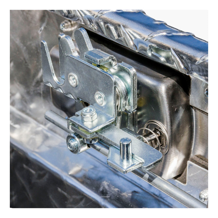 UWS EC10611 Bright Aluminum 72in. Crossover Box with Pull Handles (Heavy Packaging) - Truck Part Superstore