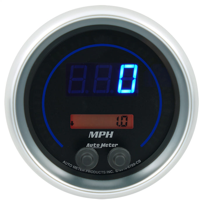AutoMeter 6789-CB 3-3/8in. SPEEDOMETER 260 MPH/260 KM/H ELEC. PROGRAMMABLE; COBALT ELITE DIGITAL - Truck Part Superstore