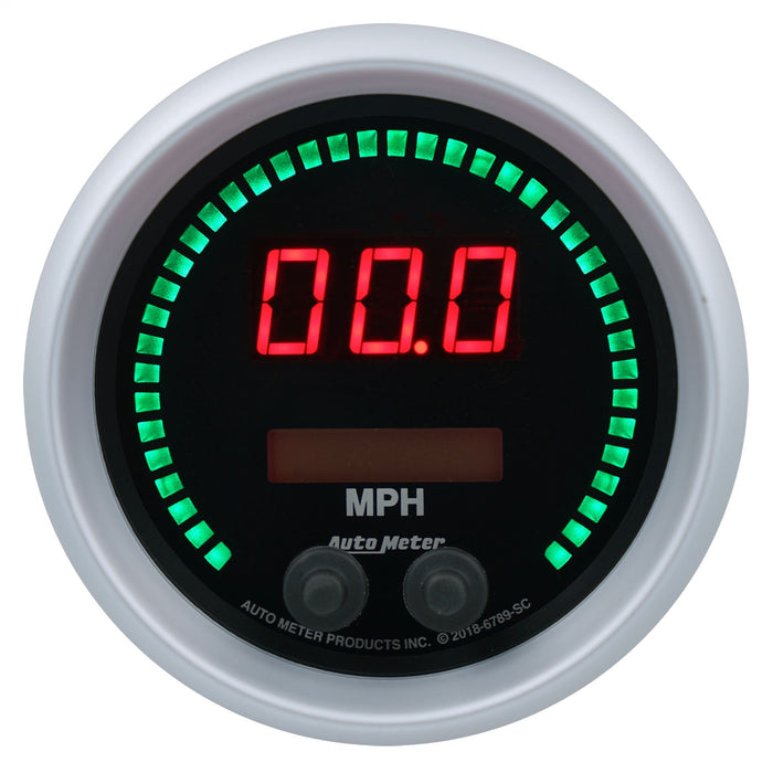 AutoMeter 6789-SC GAUGE; SPEEDO; 3 3/8in.; 260MPH/260KMH; ELEC PROGRAM; SPORT-COMP ELITE DIGITAL - Truck Part Superstore